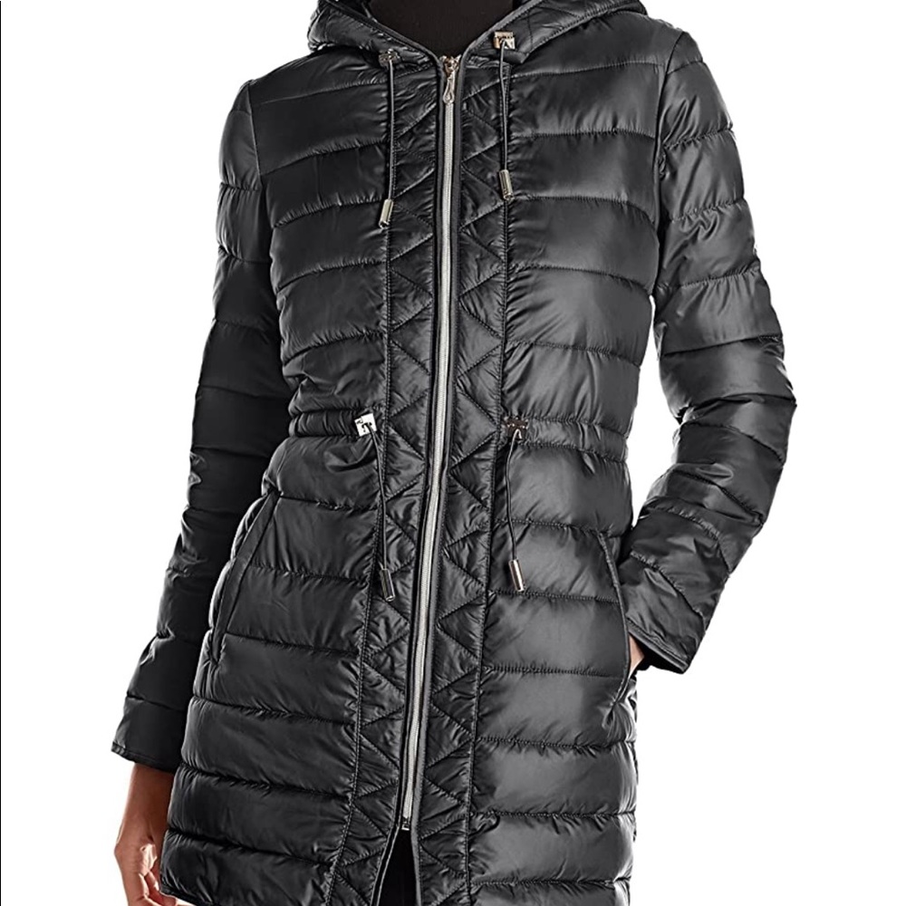 Women’s Kenneth Cole Puffer Jacket Cinch Waist M
